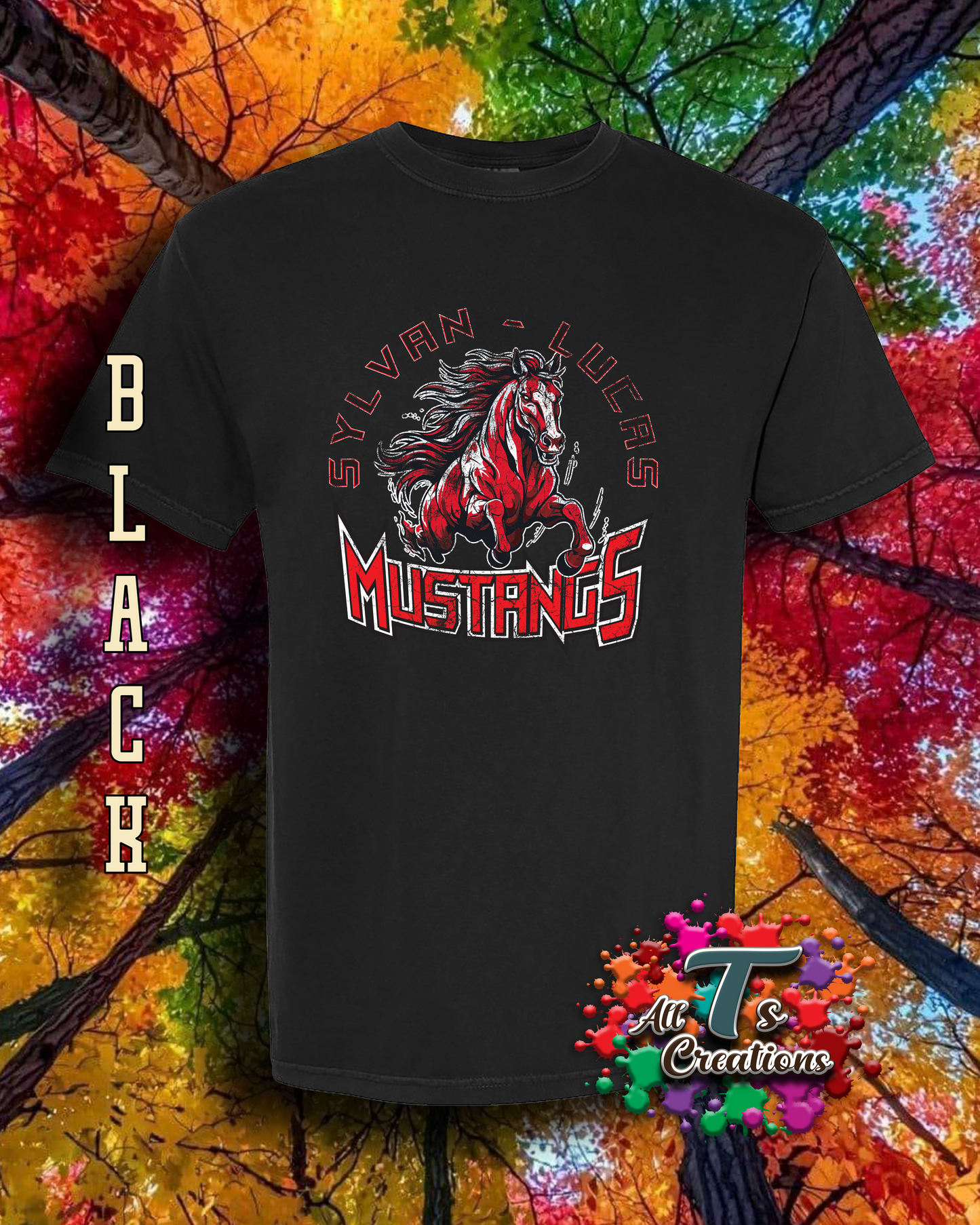 Sylvan Lucas Mustangs T-Shirt (Grunge)
