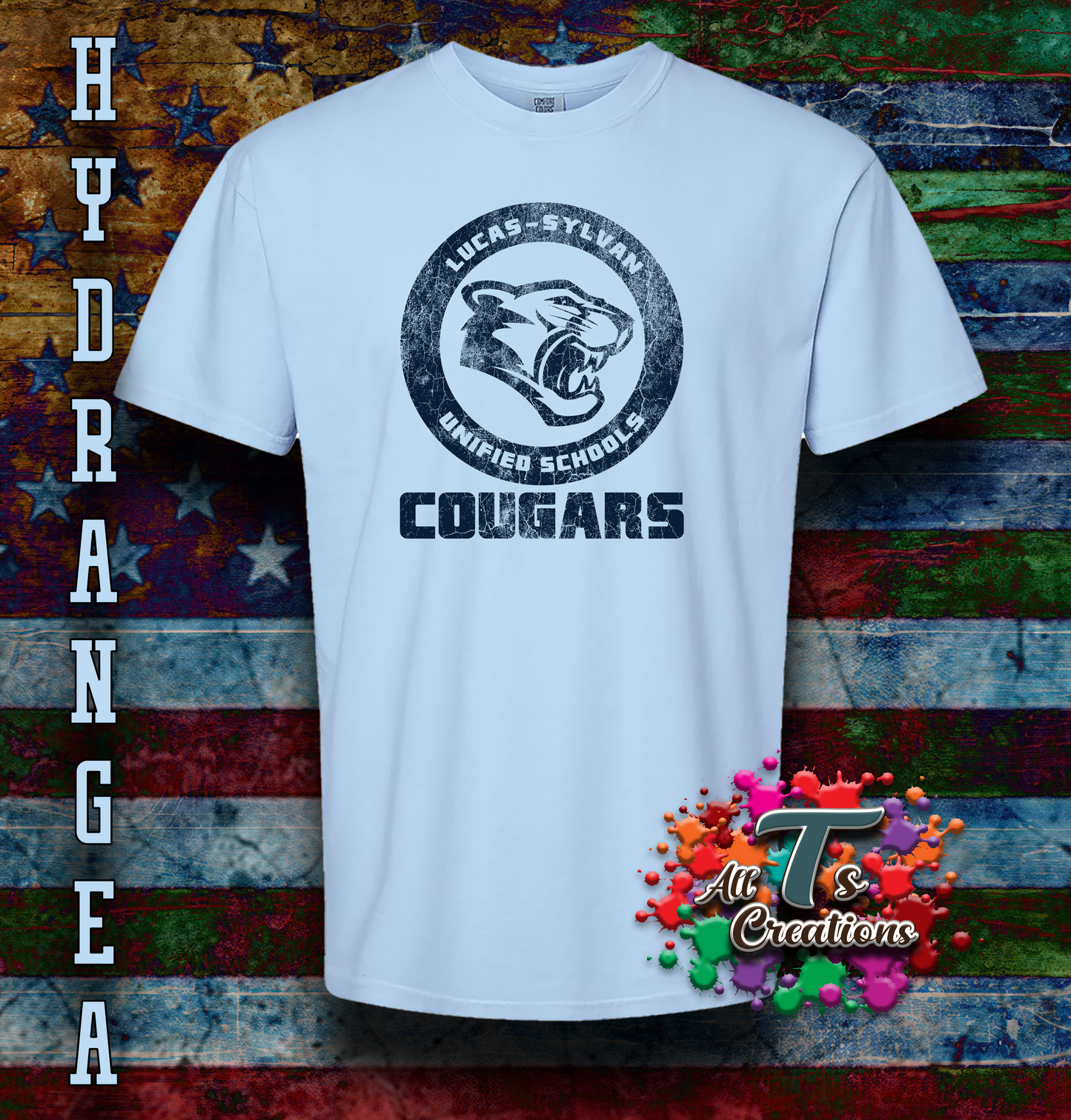 Lucas Sylvan Cougars T-Shirt Grunge one color