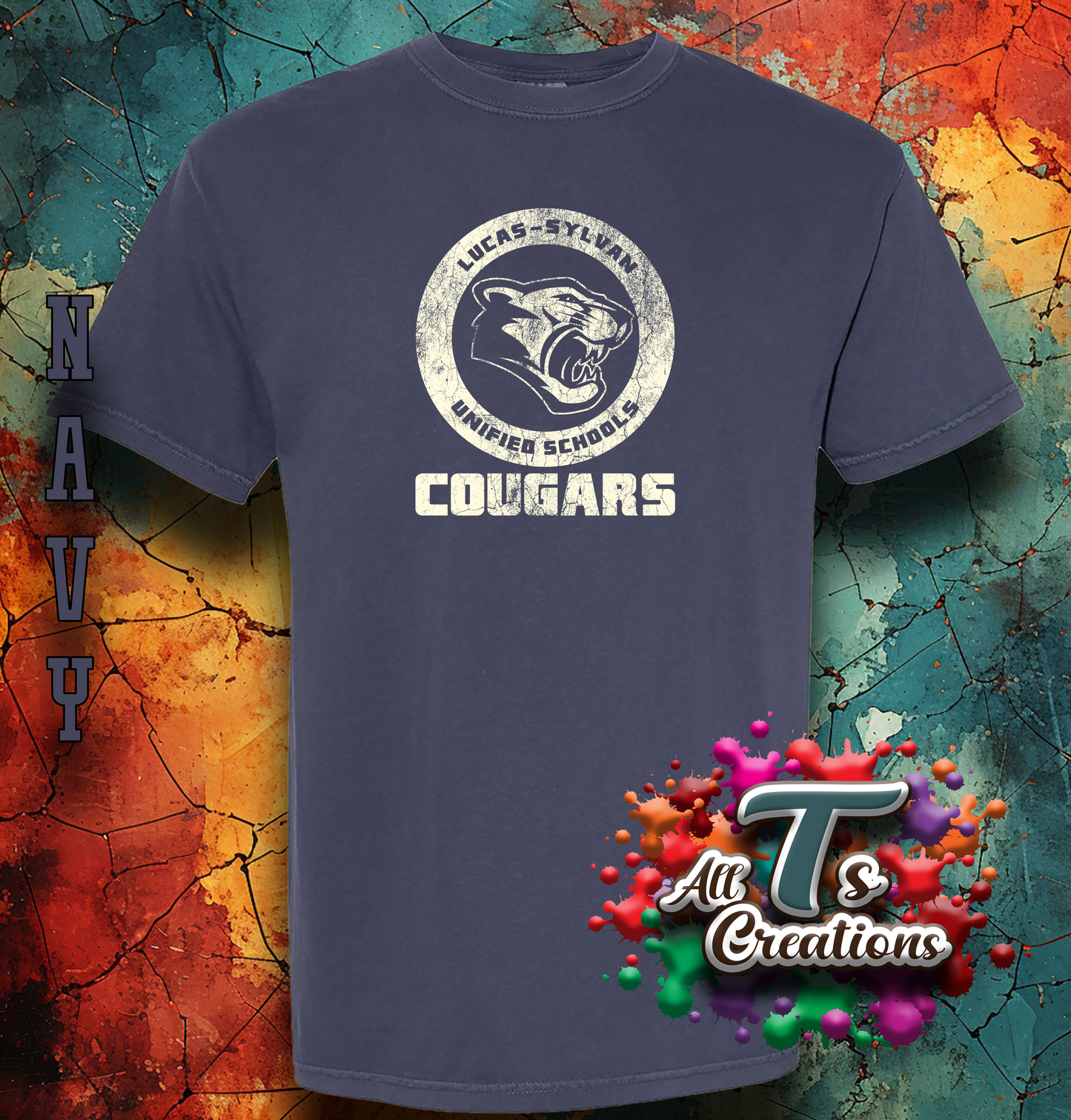 Vintage Look Lucas Sylvan Cougars T-Shirt